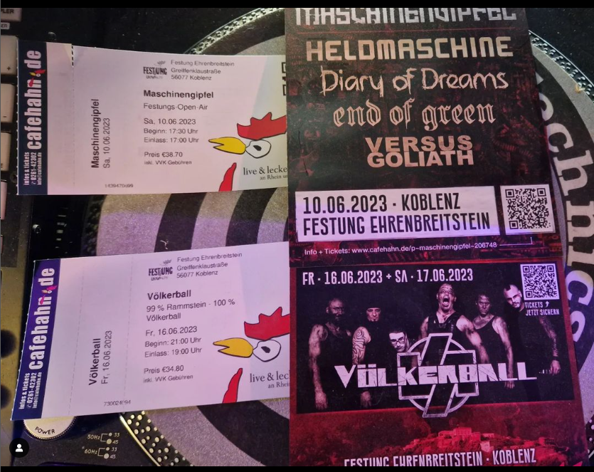 dj_fx3's tweet photo. Joa... der Juni kann kommen erst am 10.6 der Maschinengipfel mit Versus Goliath, End of Green, @DIARYOFDREAMS  und der @Maschinenfunk (Heldmaschine)
Eine Woche später gehts am 16.6 zu Völkerball  😁 https://t.co/nQGsYpWPJ9