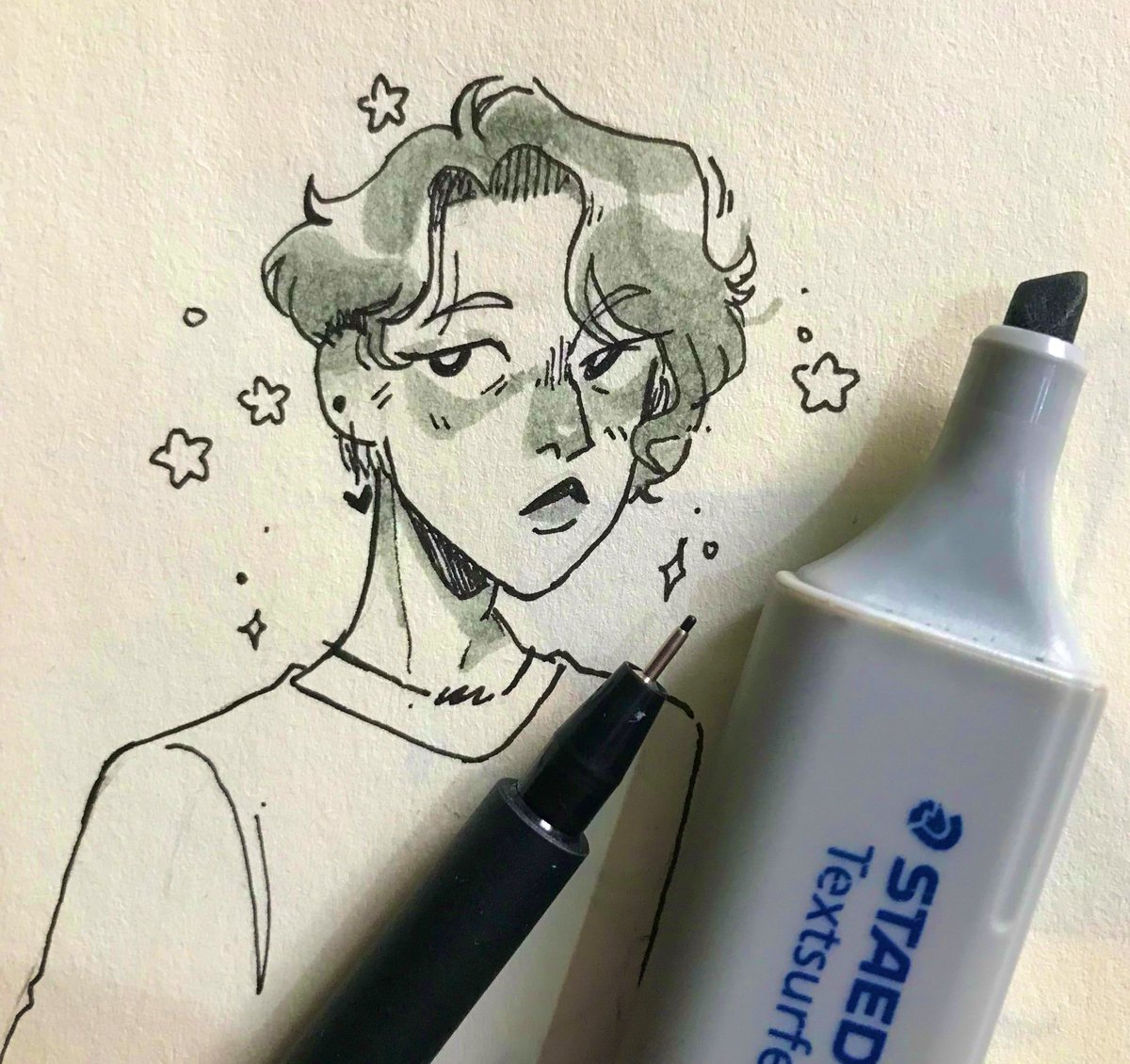 Amin_lefi_'s tweet photo. Im loving we are OFK !!! It’s such a beautiful game , here’s a lil doodle to show my appreciation he’s my favorite band member ! I can’t wait to make actual fanart! https://t.co/GWZfljuTjC