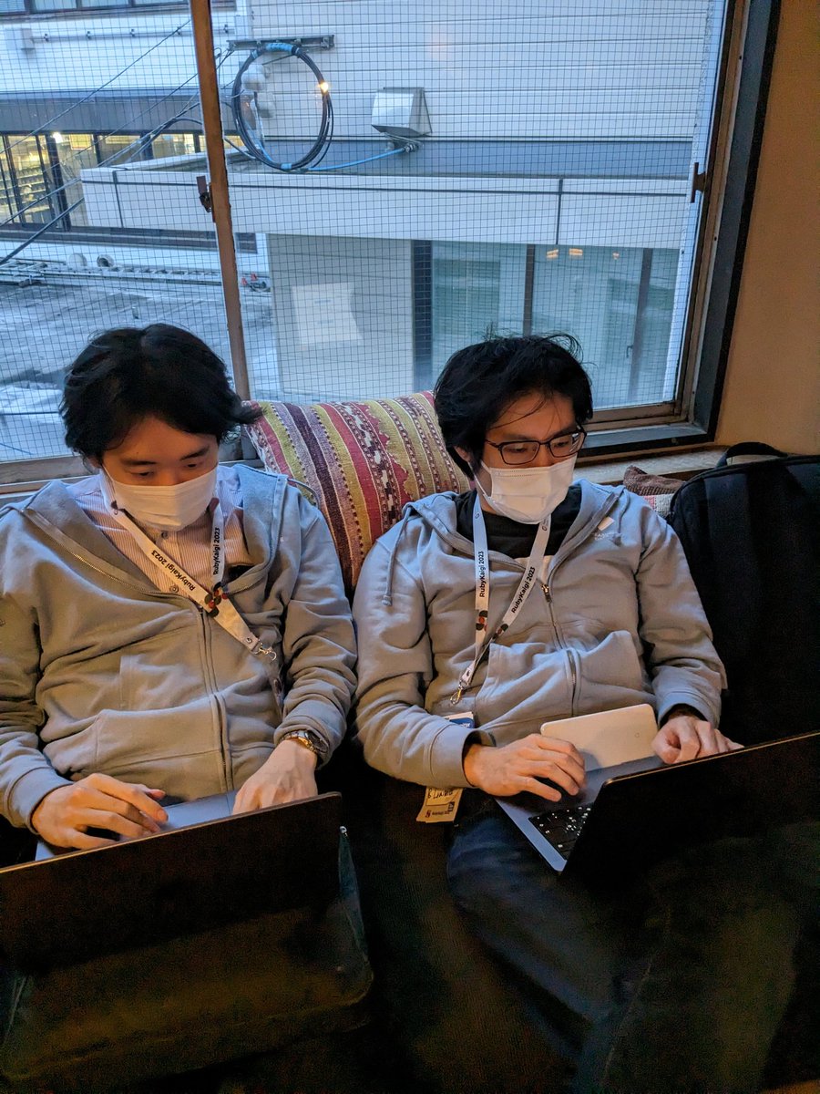 もちゃ様ご確認画像 rubykaigi 誰も撮ってなさそうな写真 じゃないと思うが 仕事かと思っ