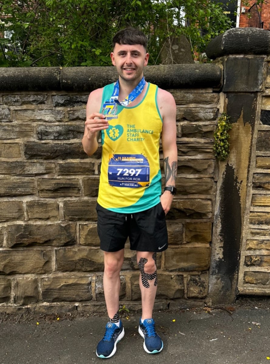 TASC The Ambulance Staff Charity (@tascharity) on Twitter photo Our thanks go out to <a href="/YorksAmbulance/">Yorkshire Ambulance</a> #paramedic Bradley Johnson who completed #RobBurrowLeedsMarathon at the weekend to support TASC. Fundraisers like Bradley enable us to continue caring for our incredible ambulance community. Well done Bradley 🥇💚 Our thanks go out to <a href="/YorksAmbulance/">Yorkshire Ambulance</a> #paramedic Bradley Johnson who completed #RobBurrowLeedsMarathon at the weekend to support TASC. Fundraisers like Bradley enable us to continue caring for our incredible ambulance community. Well done Bradley 🥇💚