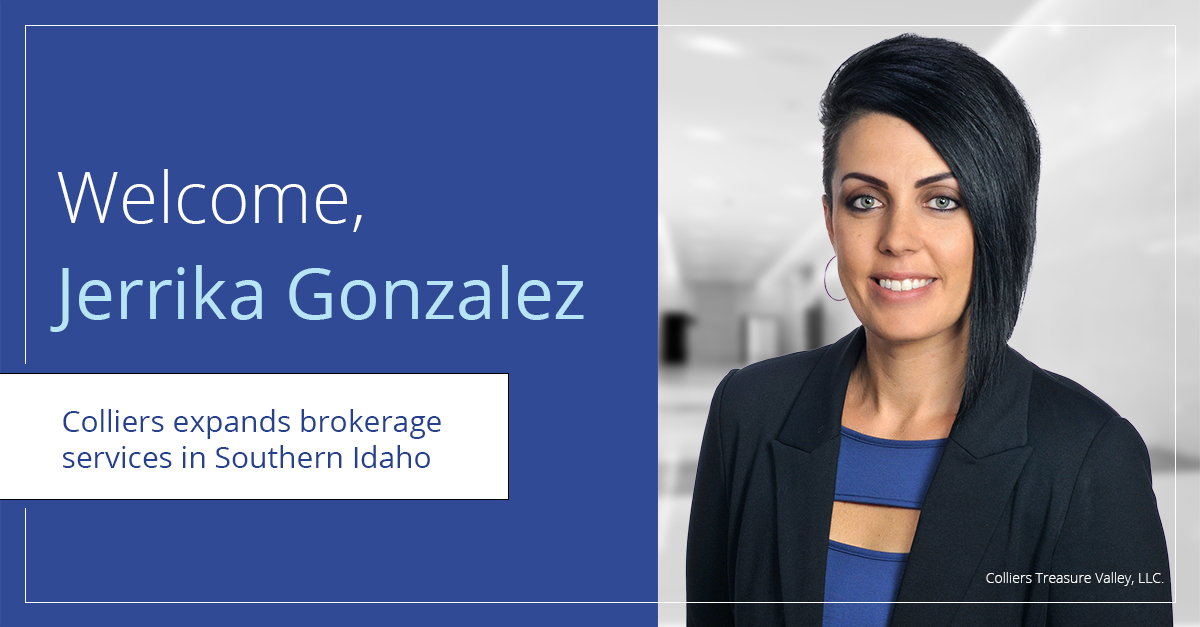Jerrika Gonzalez has joined the brokerage services team in the Twin Falls office. Visit hubs.la/Q01PL8MY0 to read the full press release.

#colliersidaho #southernidaho #twinfalls #acceleratingsuccess
