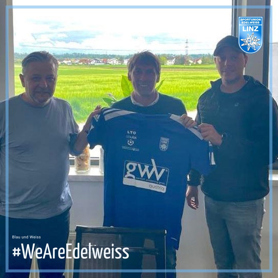 UnionEdelweissL's tweet photo. ⚽ NEUER TRAINER!
Stefan Kuranda wird das Ruder ab Sommer übernehmen. Herzlich Willkommen in der Edelweiss-Familie.
➡️ https://t.co/AUuDtrybW5
#WeAreEdelweiss #EdelweissLinz #oefv https://t.co/IO5MlLZgZs