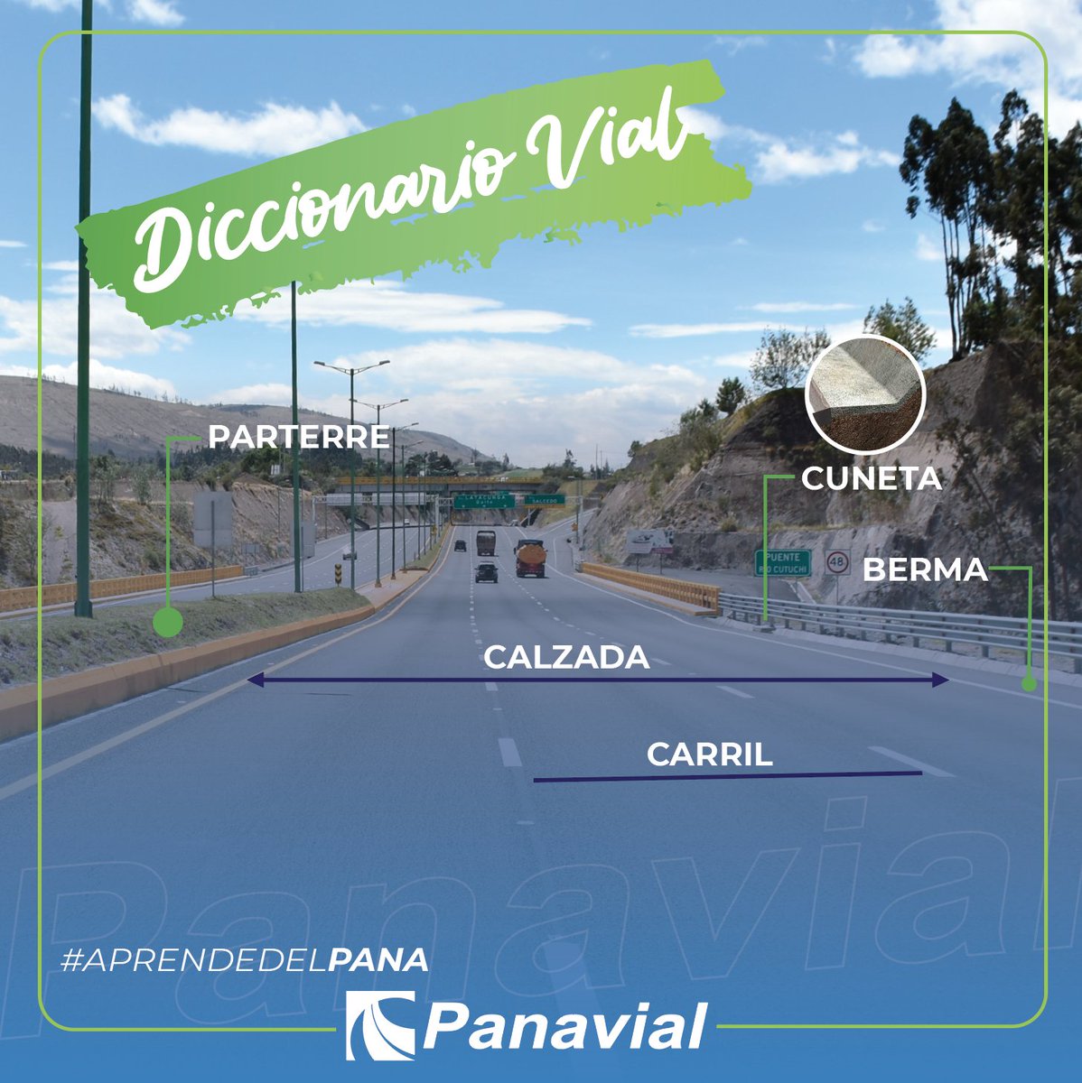 Panavial_ec's tweet image. #AprendeDelPana|🤓Para nosotros es importante brindarte un servicio de primera.Recuerda que la vía #Panamericana te lleva a viajar de manera segura. Conoce un poco más sobre cada parte de la vía, así podrás estar más seguro de que tu mejor opción para viajar es junto a #Panavial