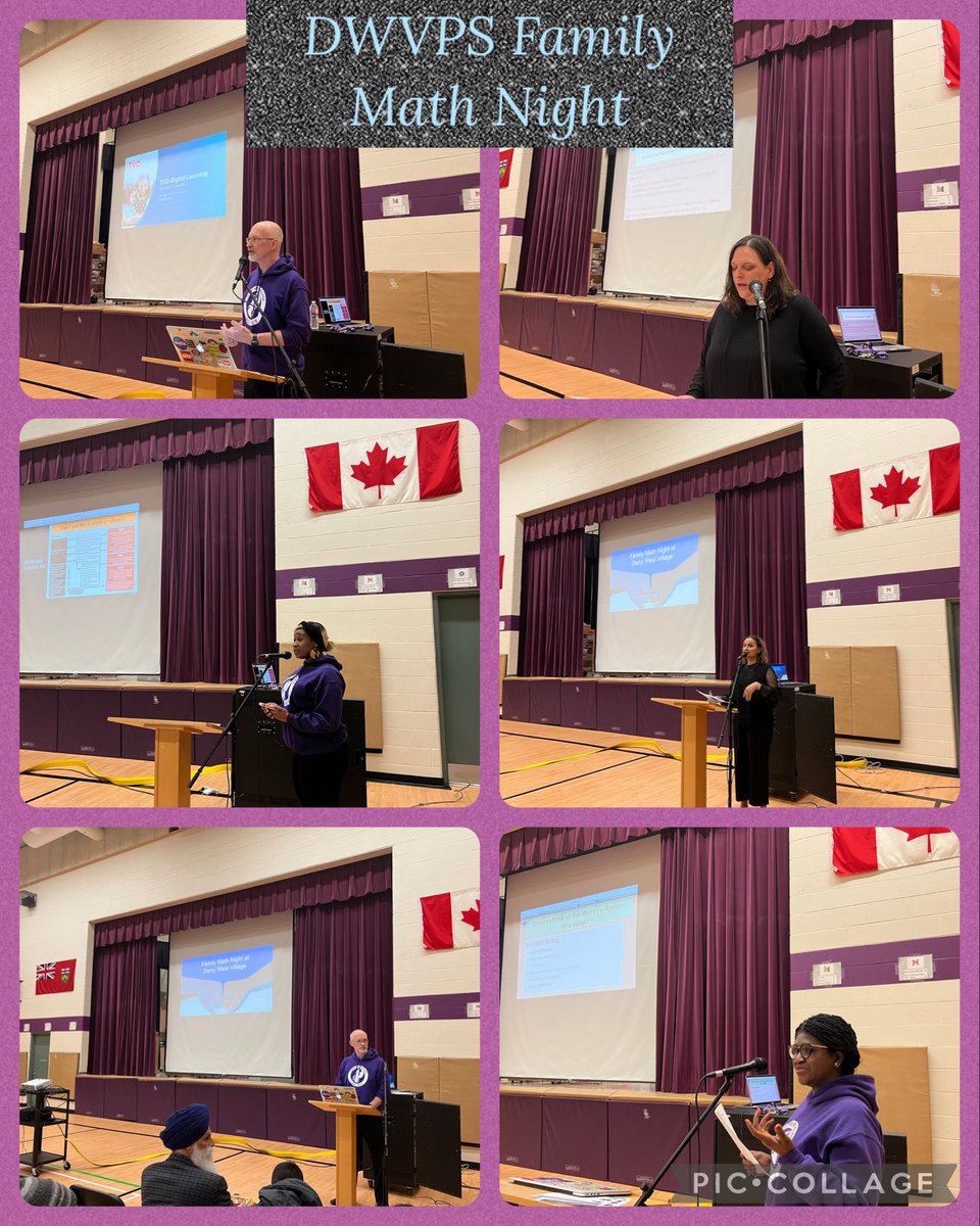 Family Math Night @DWVPS was a huge community success. Thank you to all our families for supporting their child(ren)’s learning in math. Thank you @cashjim for delivering a presentation about @TVOMathify & #mPower to our families! @PeelSchools @peel21st @Anup_Sidhu @peel21st