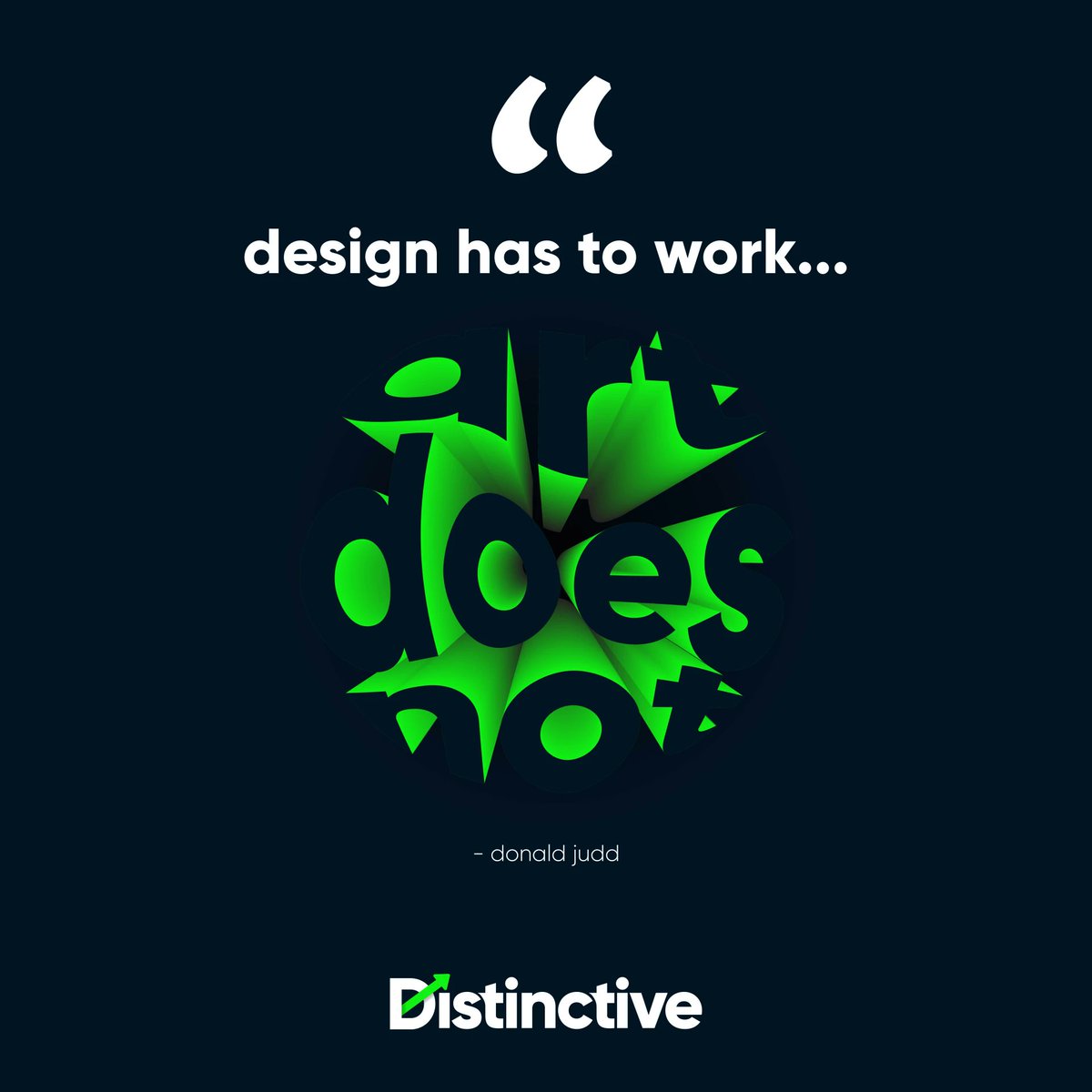DistinctiveUK's tweet photo. It's time for our distinctive quote of the week💎 "Design has to work, art does not." 🎨 This quote perfectly captures the difference between creating for art's sake and creating with a specific purpose in mind. As a designer, you know that your work needs to serve a... https://t.co/Vfeo4ZpgUD