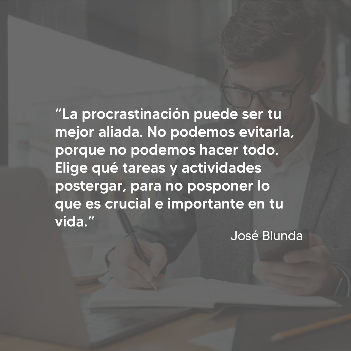 Esta idea me parece más inteligente y útil que la idea instalada que no debemos procrastinar. Es inevitable, elige dejar de hacer las actividades que pondrán en riesgo lo más importante.

#gestiondeltiempo #productividad #rrhh #rrhhtucuman