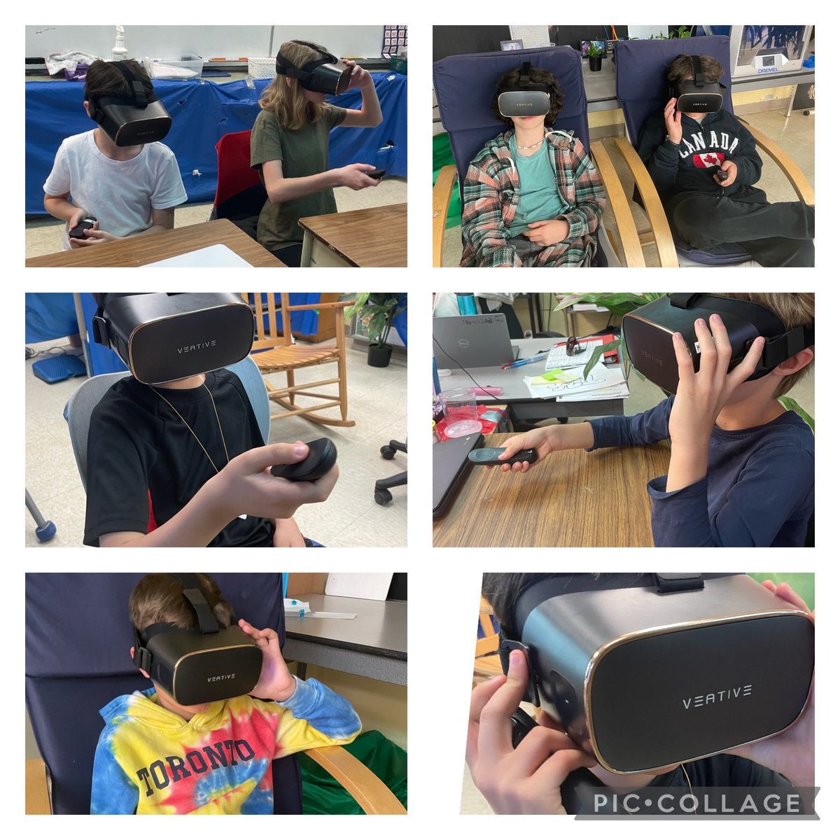 ⁦<a href="/HDSBSpecEd/">HDSB Special Education Services</a>⁩ how cool is this math class? Virtual reality brings math learning to life.
