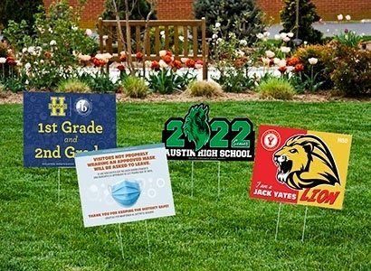 Now’s a great time to order yard signs for your students, scholars, athletes or programs! Our HUGE sale is still going so contact your CSR for details. This promotion is less than half the normal price so place your order now for quick delivery. No need for a PO either! 💥👏🎉