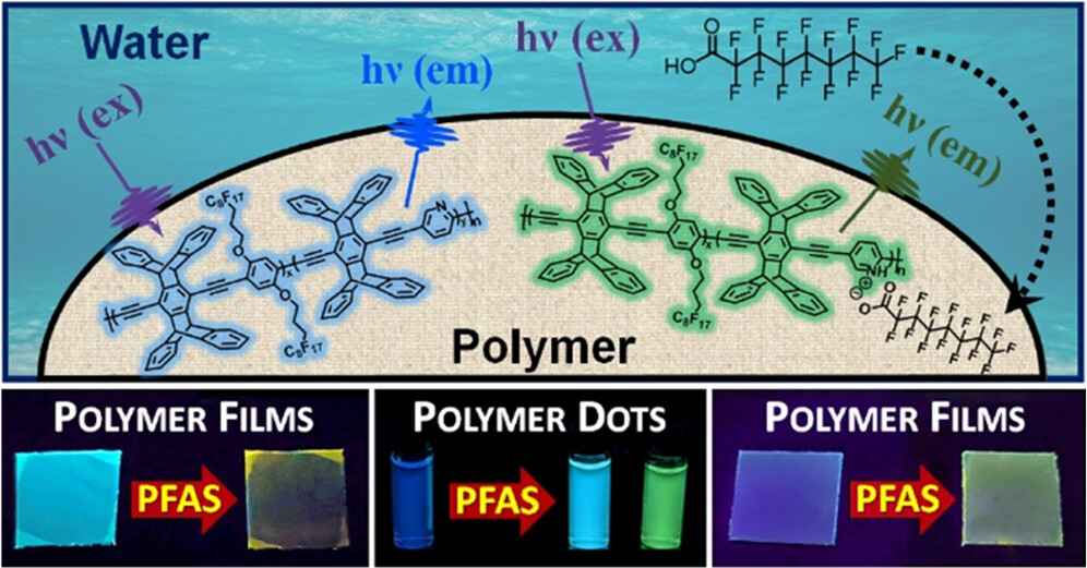 Swager Group (@swagergroup) on Twitter photo Take a look at our new paper, Ultratrace PFAS Detection Using Amplifying Fluorescent Polymers, out now in <a href="/J_A_C_S/">J. Am. Chem. Soc.</a>! Congrats to Alberto and Jesus for developing the most sensitive optical PFAS sensor to date! Read it here: pubs.acs.org/doi/full/10.10… Take a look at our new paper, Ultratrace PFAS Detection Using Amplifying Fluorescent Polymers, out now in <a href="/J_A_C_S/">J. Am. Chem. Soc.</a>! Congrats to Alberto and Jesus for developing the most sensitive optical PFAS sensor to date! Read it here: pubs.acs.org/doi/full/10.10…