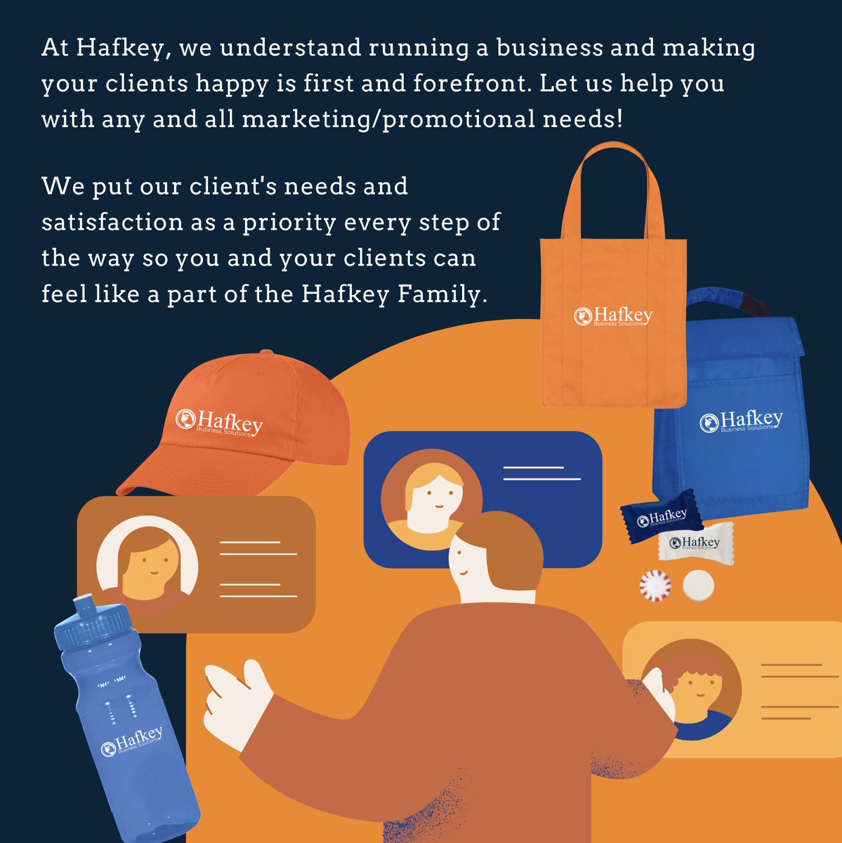 HafkeyBS's tweet photo. We are the team that cares about YOU!

We understand running a business can be stressful. Let us help and remove some of that stress from you when it comes to any design or marketing promotional needs!

#chicago  #graphicdesign #designideas #promo #promotionalideas #marketing https://t.co/iYw6IIKBdM
