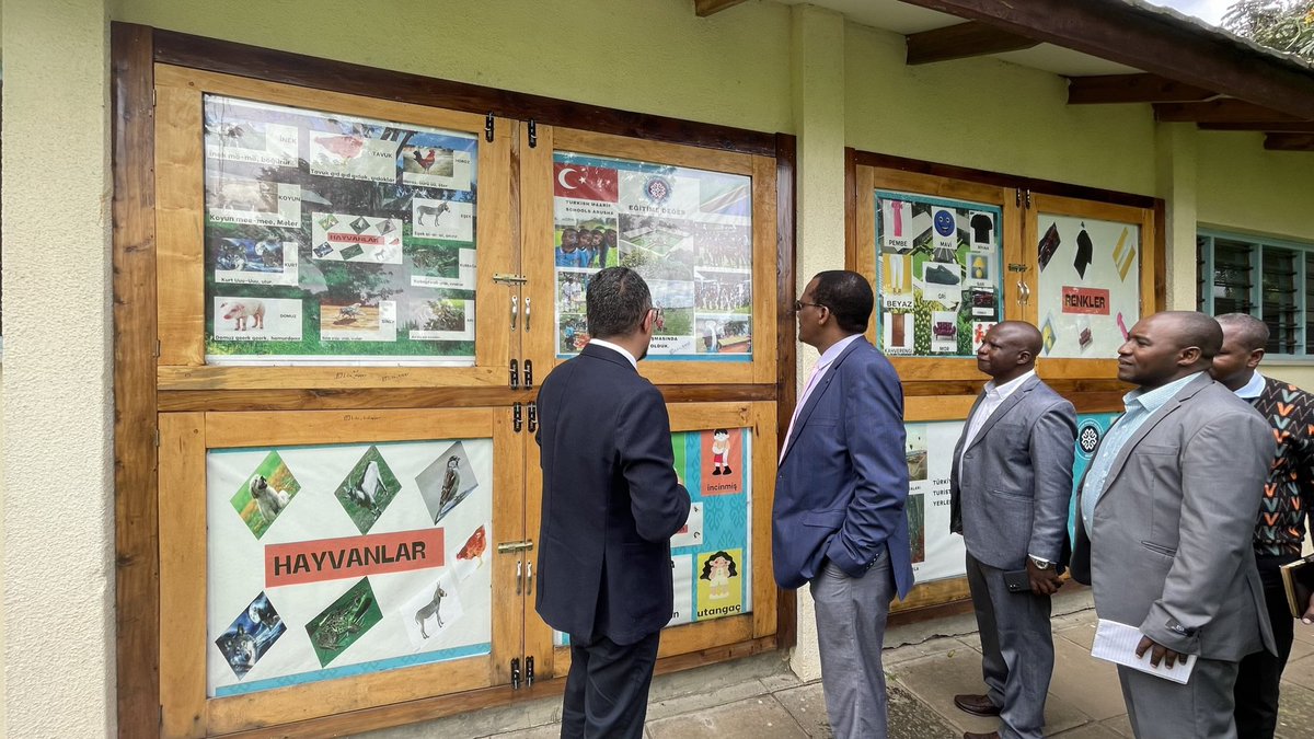maarifTZ's tweet photo. The Permanent Secretary of the Ministry of Health, Community Development, Elderly and Children Dr. John Jingu visited Turkish Maarif Schools Arusha. He appreciated Turkish Maarif Foundation for providing quality education environment. @TMaarifVakfi https://t.co/BdLHtl9Fnm