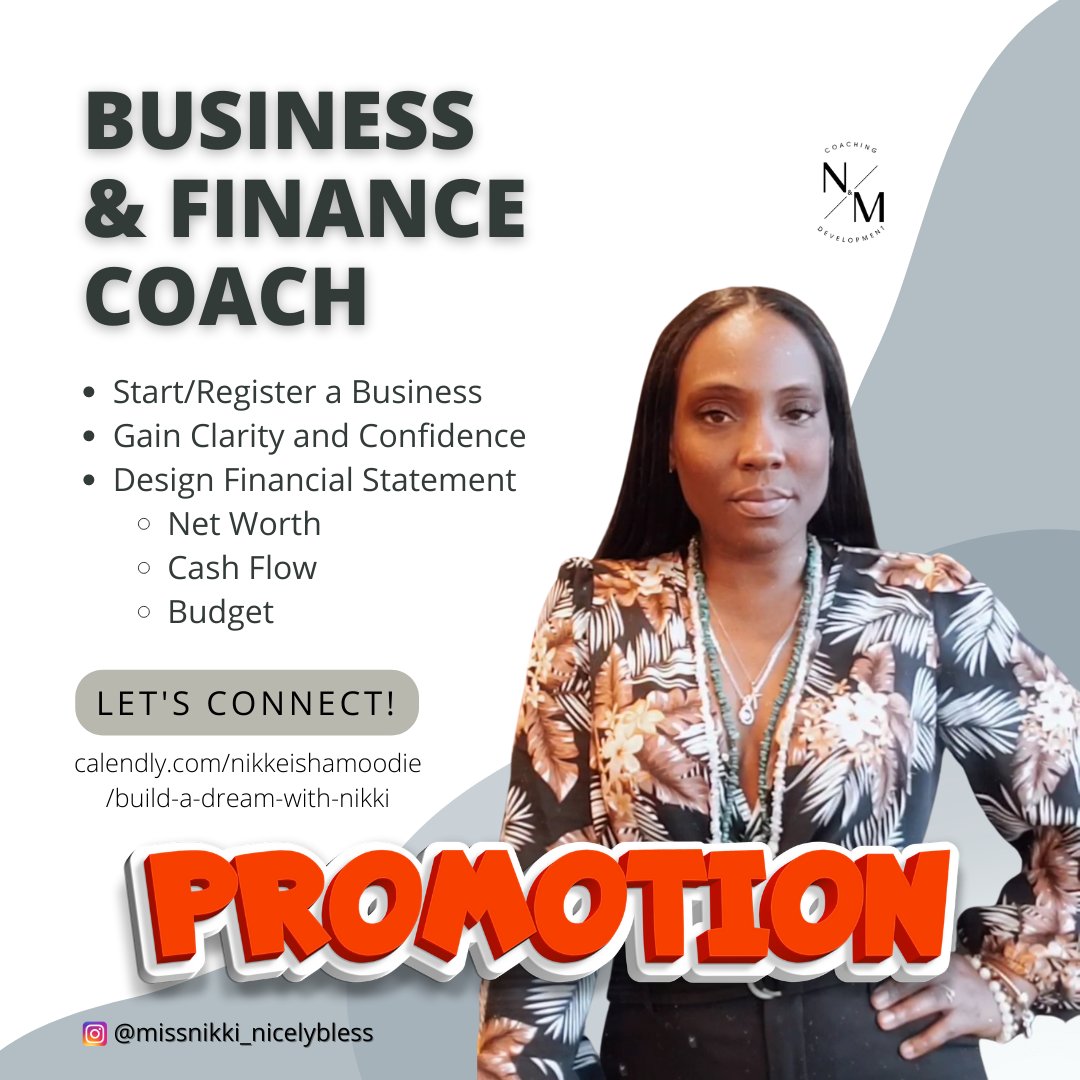 PROMOTION ‼️ Take advantage of my special promotion for a limited time and receive 50% off a coaching session. Unlock your full potential with the power of coaching:

👉🏾 Book - calendly.com/nikkeishamoodi…

#TorontoLifeCoach #TorontoCoaching #LifeCoachingOnline #SmallBusinessHelp
