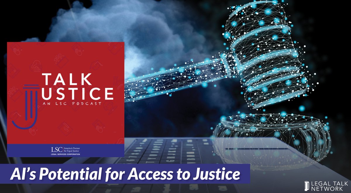 🎧 NEW EPISODE! 🎙️ Tune in to the latest episode of LSC's "Talk Justice" podcast as experts discuss the groundbreaking potential of generative #AI in the legal services industry. 💡bit.ly/3MspO6n
<a href="/LSCtweets/">Legal Services Corp.</a> <a href="/inspiredcat/">Cat Moon</a>