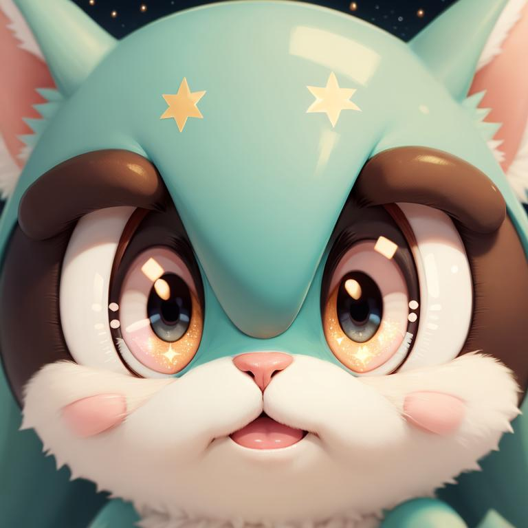 SharpGoddess's tweet photo. Daring the norms with a dash of black fur, lightning bolts, and some edgy bling. Who said cute can't be punk rock? #PokemonGoesPunk #AIartistry https://t.co/KDq0M5ZZkG