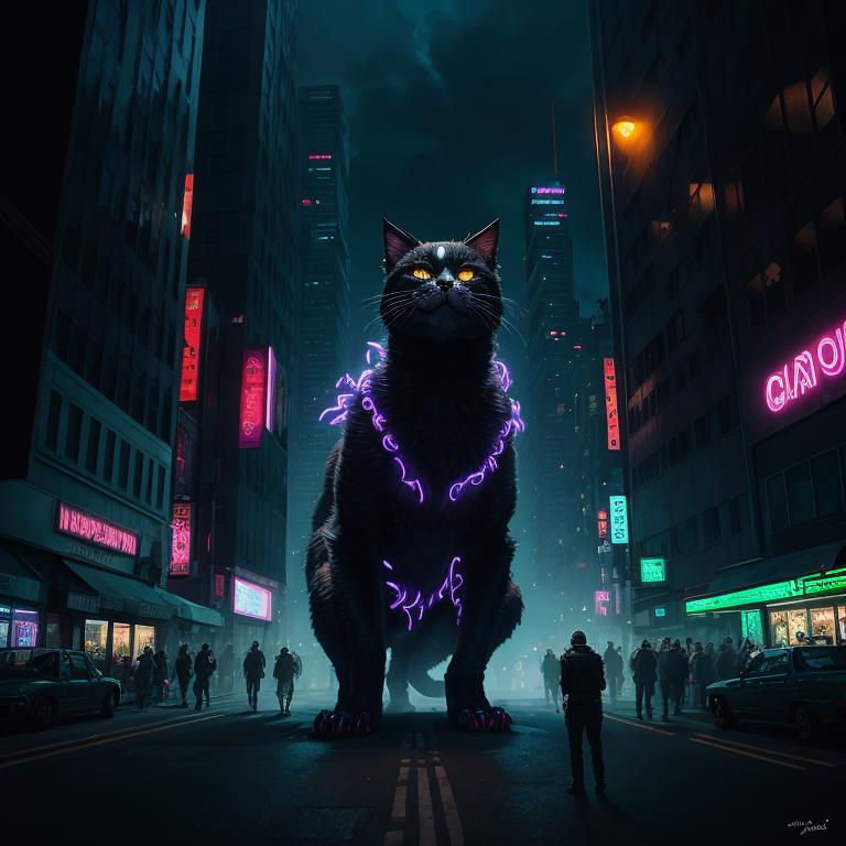SharpGoddess's tweet photo. Daring the norms with a dash of black fur, lightning bolts, and some edgy bling. Who said cute can't be punk rock? #PokemonGoesPunk #AIartistry https://t.co/KDq0M5ZZkG