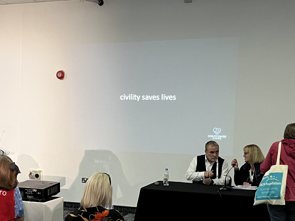Fantastic presentation today on the impact of incivility on healthcare teams at #RCN23 #incivilitysaveslives 
Lots of food for thought