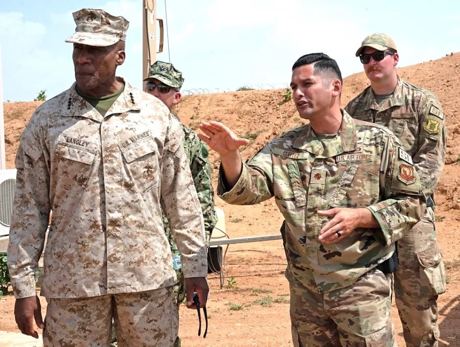 U.S. Marine Corps Gen. Michael Langley  made his first visit to the Sahel  this week  since taking command of U.S. Africa Command