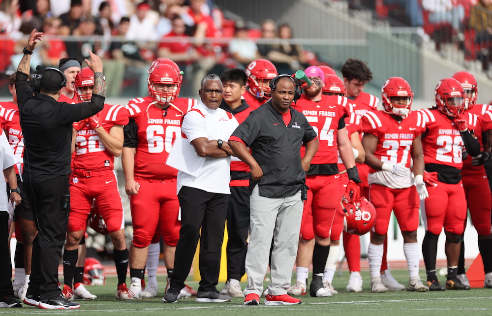 The SFU admin and <a href="/sfufbalumni/">SFU Football Alumni</a> are working together to #SaveSFUFootball and restart the 2023 team. A big part of that restart will be to welcome back the SFU football coaching staff ASAP. Let's take a moment and let them know how much they're appreciated. #IAY #wecanplay2023