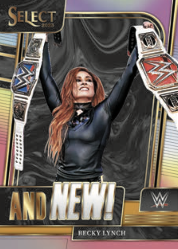 BlowoutBuzz's tweet photo. First Buzz: 2023 Panini Select WWE trading cards >> https://t.co/TYIRhnsiKn
#collect @PaniniAmerica @wwerollins @BeckyLynchWWE #thehobby #thoseshoes https://t.co/Kf0hKgwLhC