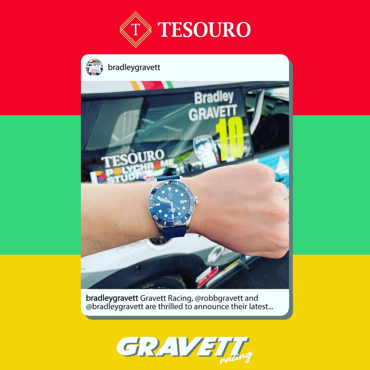 ✍️📣 ANNOUNCEMENT 1/3 📣✍️

Gravett Racing, <a href="/RobbGravett/">Robb Gravett</a> and <a href="/BradleyGravett/">Bradley Gravett</a> are thrilled to announce their latest partnership with <a href="/TesouroTime/">Tesouro Timepieces</a>, a British-designed watch brand. Take a look at the link in my below for the full press release… 🔗

bradleygravett.com/blogs/gravett-…