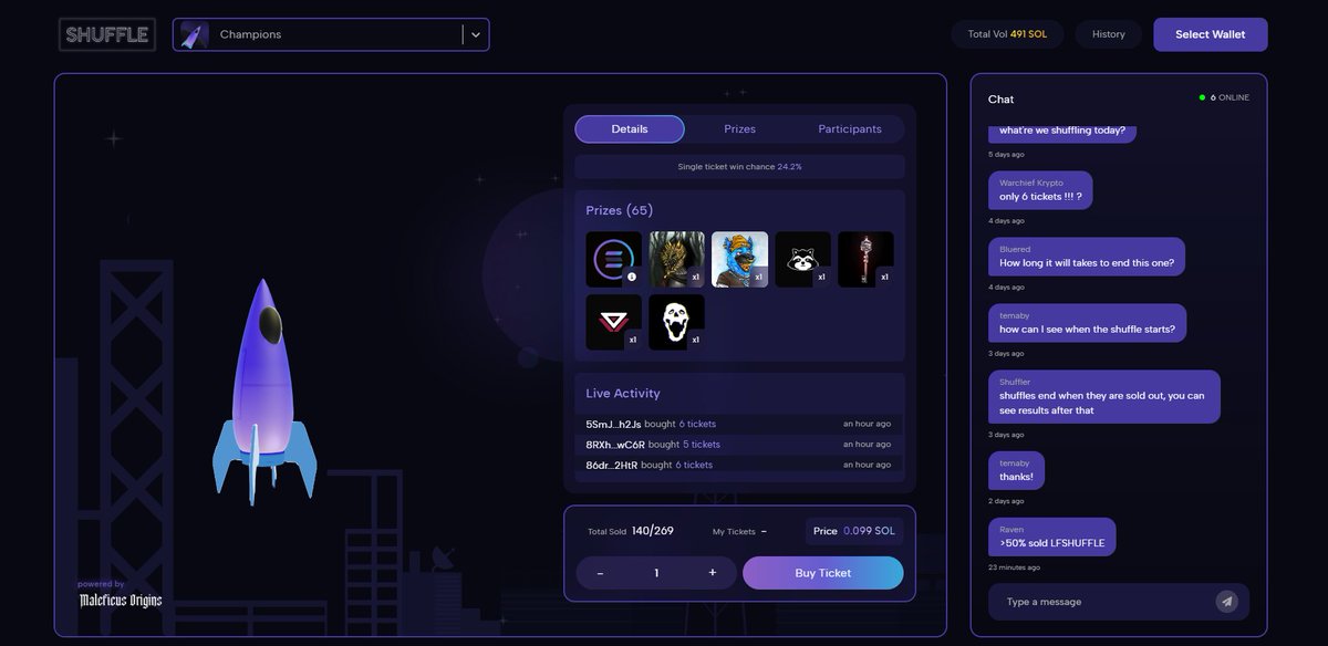 maleficusorigin's tweet photo. More than %50 has been sold!   

x1 @_AnonNFT
x1 @DegenTrashPanda
x1 @TombStonedHS
x1 @subberxyz
x1 @JellyCoNFT (JellyDawg) 
x1 @maleficusorigin (Cursed)

and  +8 $SOL are waiting to be won!  #LFSHUFFLE 👇 https://t.co/p8M27Kqux8
