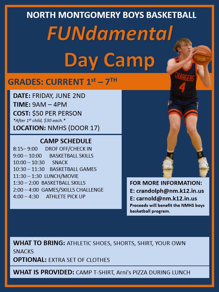 There’s still time to register for the Charger Basketball FUNdamental Day Camp!

Register today!