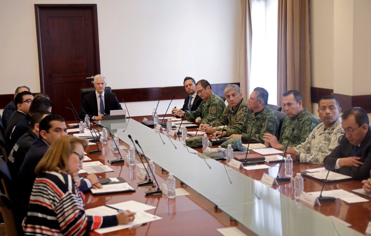 Revisamos los avances en materia de seguridad con el Grupo de Coordinación Territorial para la Construcción de la Paz del #Edoméx.