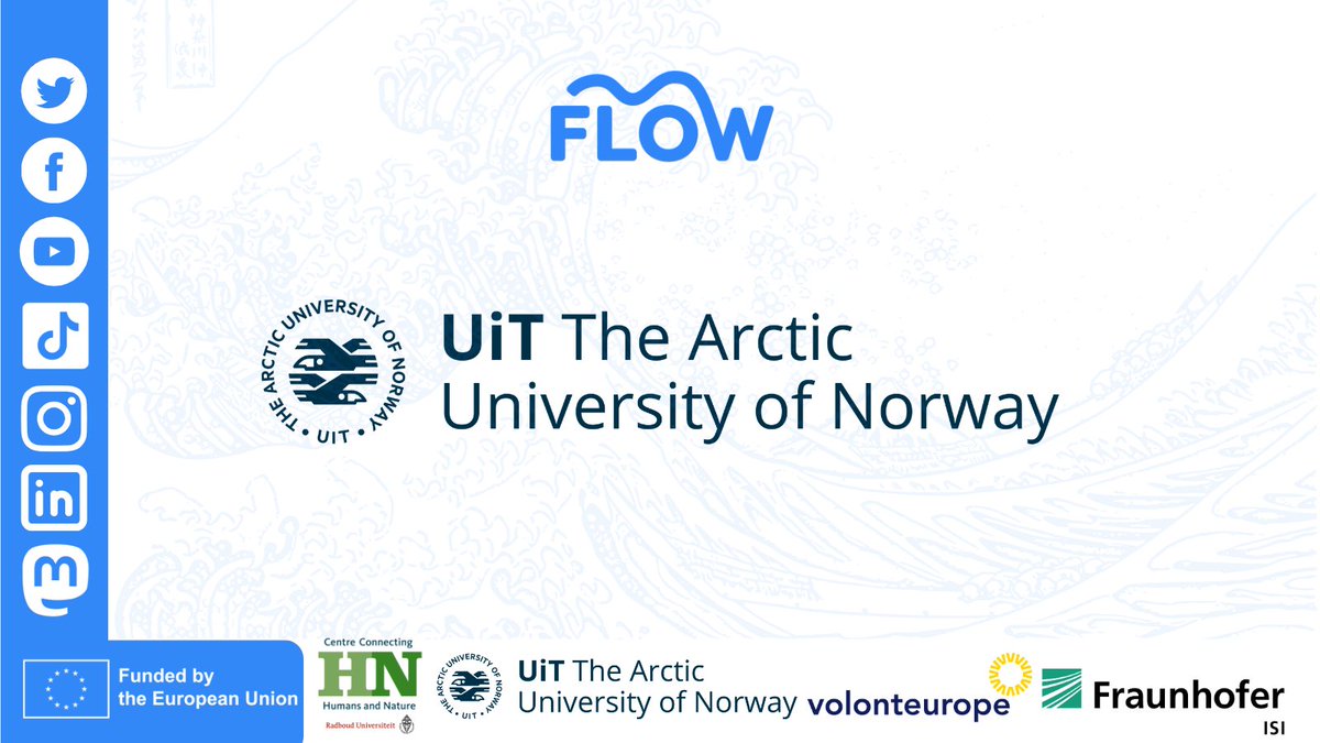 FLOW (@flow_eu) on Twitter photo ๐ The northernmost university in the world, do you know which one?
We got you! It is <a href="/UiTNorgesarktis/">UiT Norges arktiske universitet</a>! UiT the Arctic University of Norway is the fourth project partner and leads one work package to come up with inFLOW lens!
#FLOWHorizonEU
๐ en.uit.no/project/flow ๐ The northernmost university in the world, do you know which one?
We got you! It is <a href="/UiTNorgesarktis/">UiT Norges arktiske universitet</a>! UiT the Arctic University of Norway is the fourth project partner and leads one work package to come up with inFLOW lens!
#FLOWHorizonEU
๐ en.uit.no/project/flow