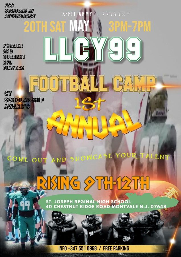 Inaugural Cy Menard Memorial Football Camp - Saturday, May 20 - Rising 9-12 graders. Sold Out! Accepting waitlist apps. Campers from @SJRFB @BergenCathFBall @DBP_Football @dpfootball @PCFB_Paladins @theprepfootball @PopeJohnLionsFB @ShabazzHSFB #LongLiveCy signupgenius.com/go/10c0d4ea4ac…