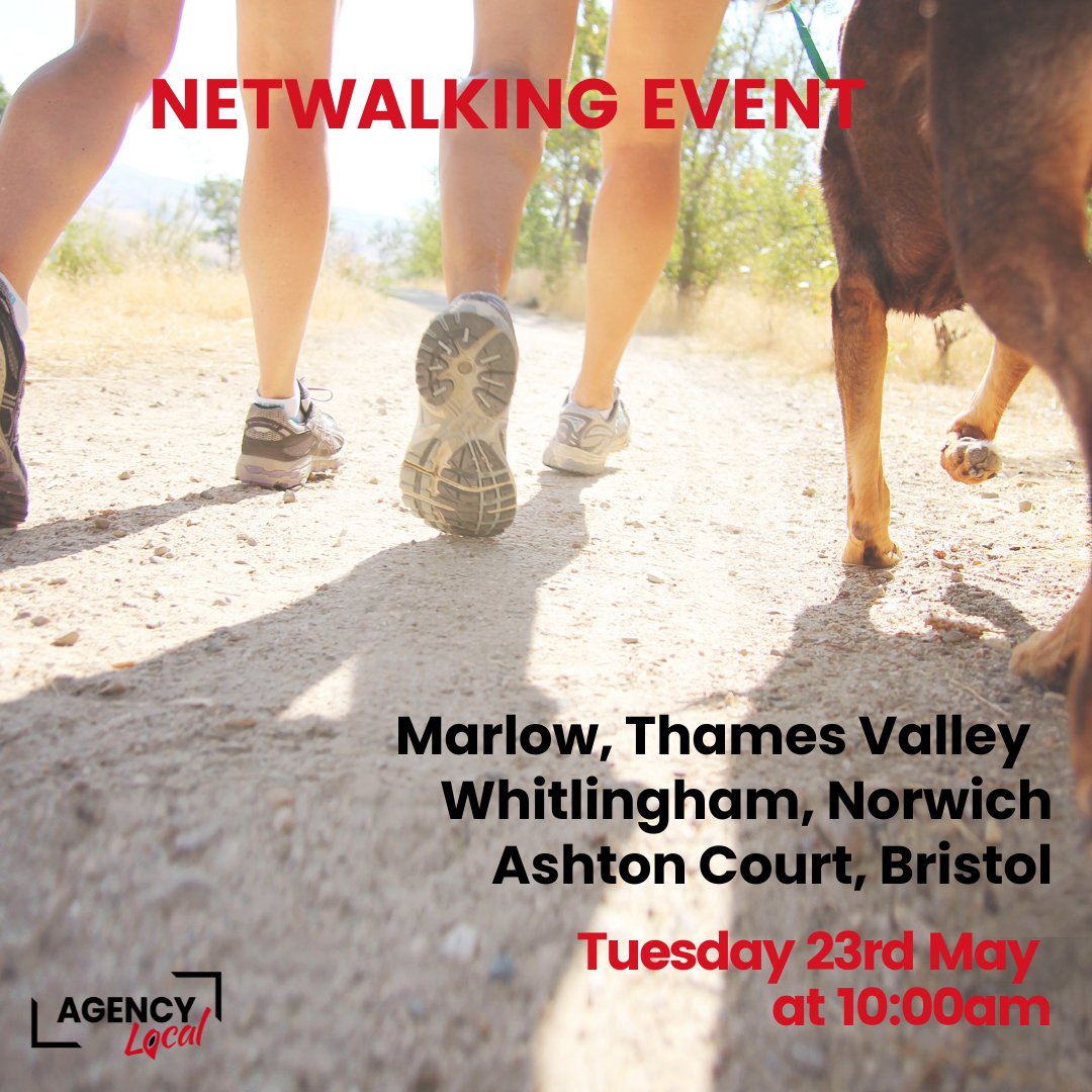 The 15th-21st May is Mental Health Awareness week, and here at Agency local we take our health and wellbeing seriously. We also love to network and bring people together. So our answer to that? Netwalking! Book your spot here - eventcreate.com/e/netwalk