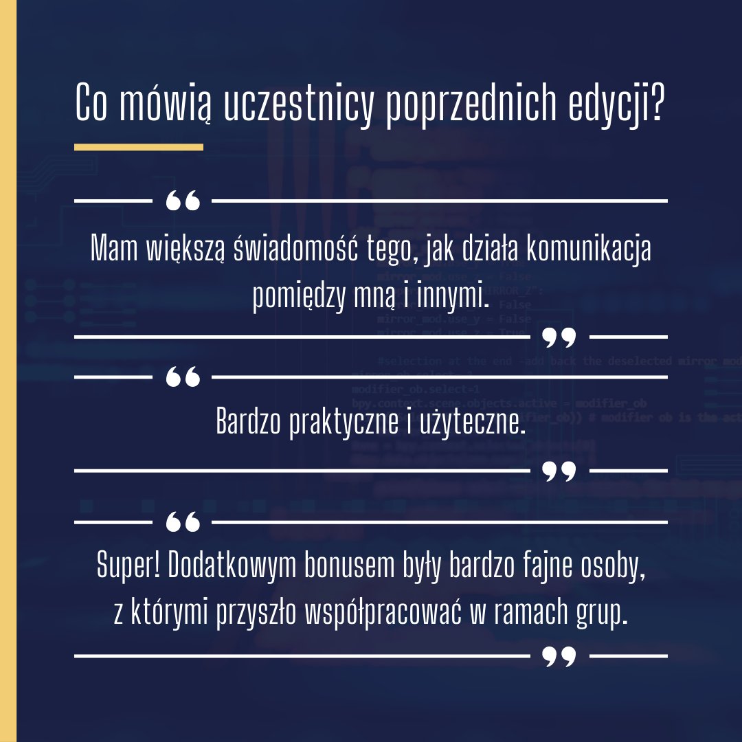 softskilledlaprogramistow.pl
<a href="/mjawulski/">Michał Jawulski</a> <a href="/MateuszBudzar/">Mateusz Budzar</a> 
#ittz