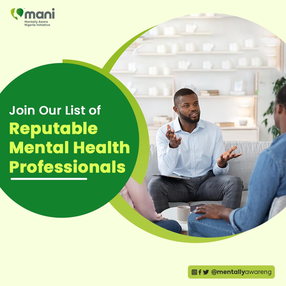 Are you a psychologist, therapist, Clinical Psychologist, mental health?
Join our list of reputable professionals today, click on the link below.
bit.ly/callforpsychol…

#MentalHealthProfessionals
#MentalHealth
#mentallyawareng