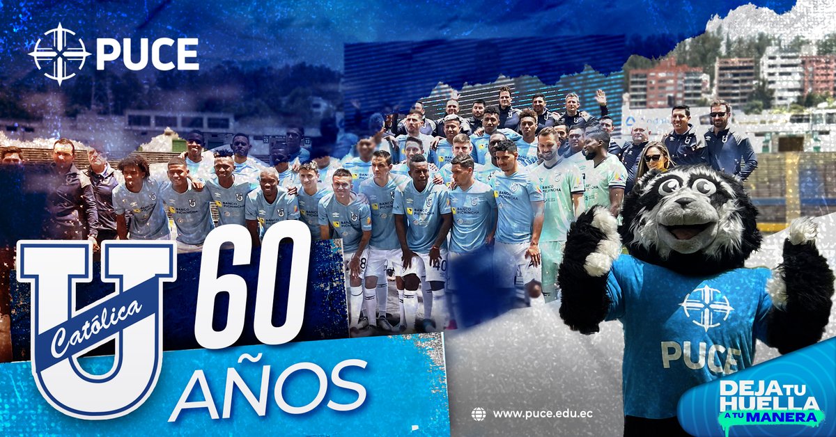🥳 Hace 60 años, el sueño de autoridades, docentes y estudiantes de la PUCE se hacía realidad. El 15 de mayo de 1963, se lograba la fundación de @UCatolicaEc, el equipo de la PUCE.
