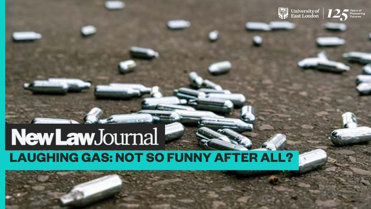 Royal Docks School of Business and Law at UEL (@sbl_uel) on Twitter photo While nitrous oxide use is no joke, is criminalising the drug the right move?
Dr Michael Harrison, Senior Lecturer in Economics and Finance and Dr Olubunmi Onafuwa, Senior Lecturer in Law discuss this in the <a href="/NewLawJournal/">newlaw.journal@lexisnexis.co.uk</a>.
Read more: bit.ly/42sWMZL #UELInthePress While nitrous oxide use is no joke, is criminalising the drug the right move?
Dr Michael Harrison, Senior Lecturer in Economics and Finance and Dr Olubunmi Onafuwa, Senior Lecturer in Law discuss this in the <a href="/NewLawJournal/">newlaw.journal@lexisnexis.co.uk</a>.
Read more: bit.ly/42sWMZL #UELInthePress