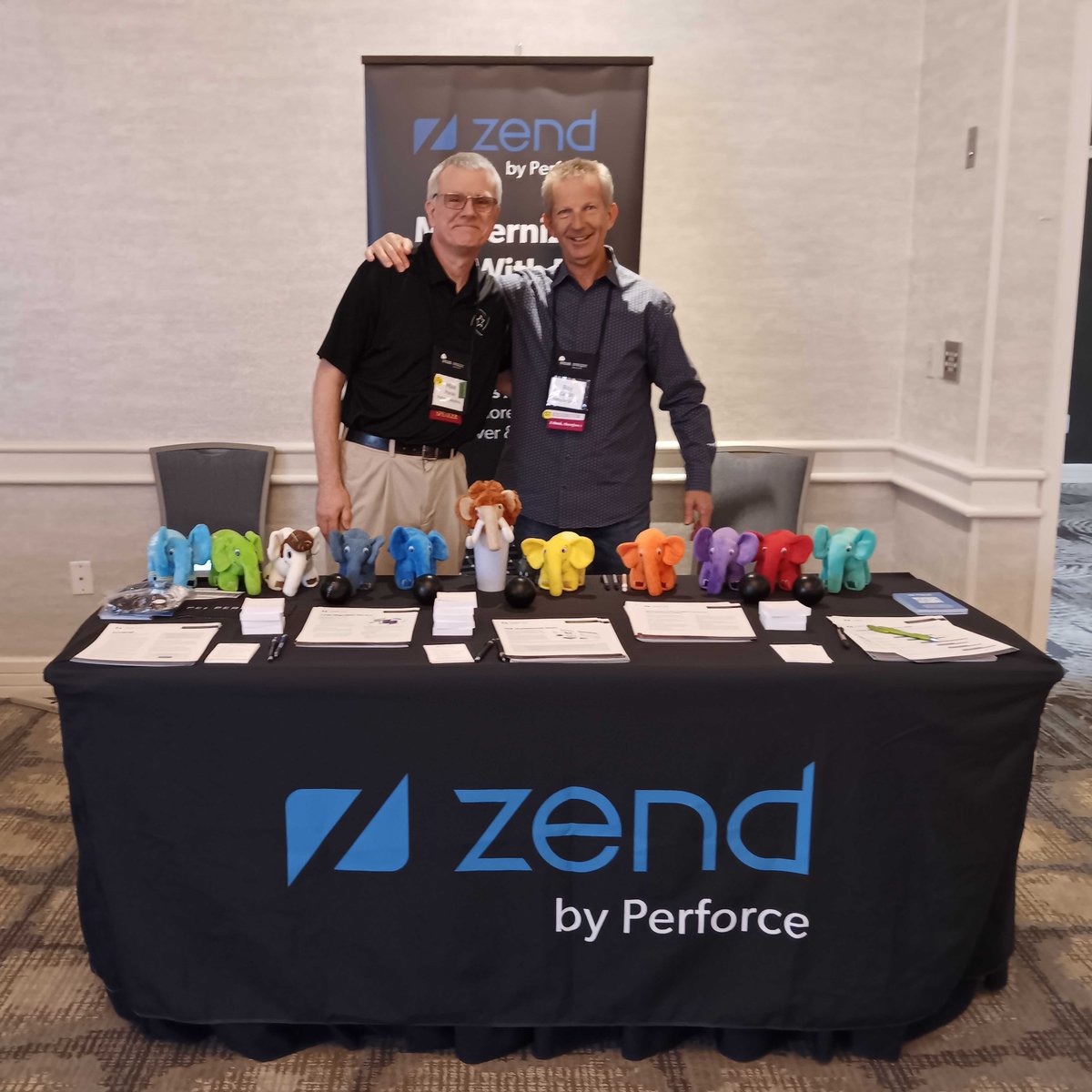 zend's tweet photo. Thanks to all those who visited our booth and attended our presentations at the @NEUGC conference last week!
If you didn't get a chance to connect with our team about your project, or would like to continue your conversation, be sure to reach out!
#PHP #IBMi #NEUGC https://t.co/gmkqSNmOZD