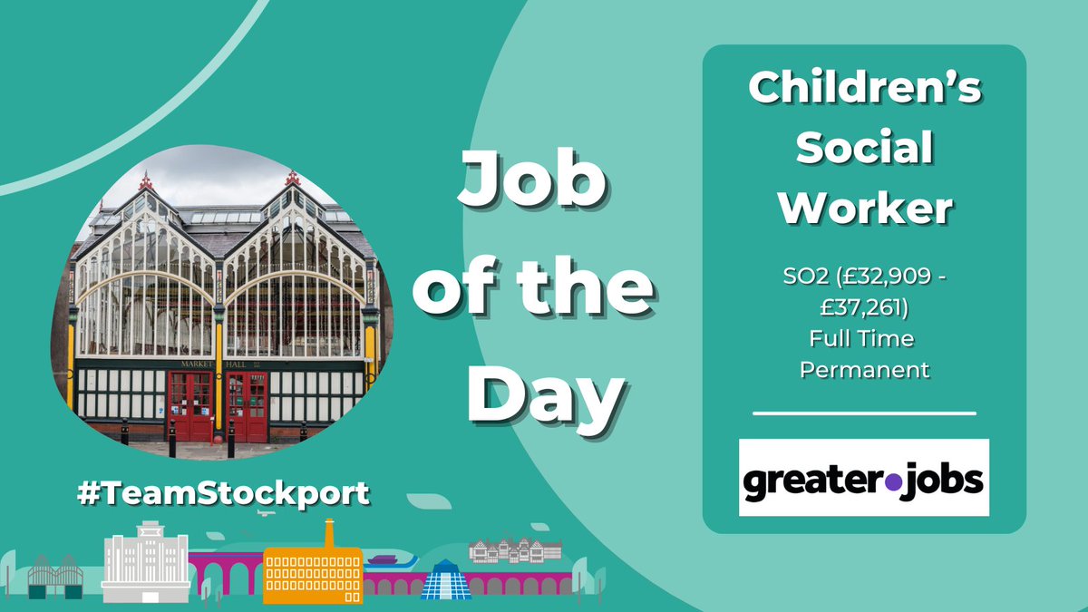 #teamStockport looking for #experienced and #newlyqualified #SocialWorkers to join our children’s #SocialWork teams at #StockportCouncil! 

If you are passionate, committed & creative this could be the role for you 👉 orlo.uk/SL6zE

#AmbitiousStockport #SocialWorkJobs