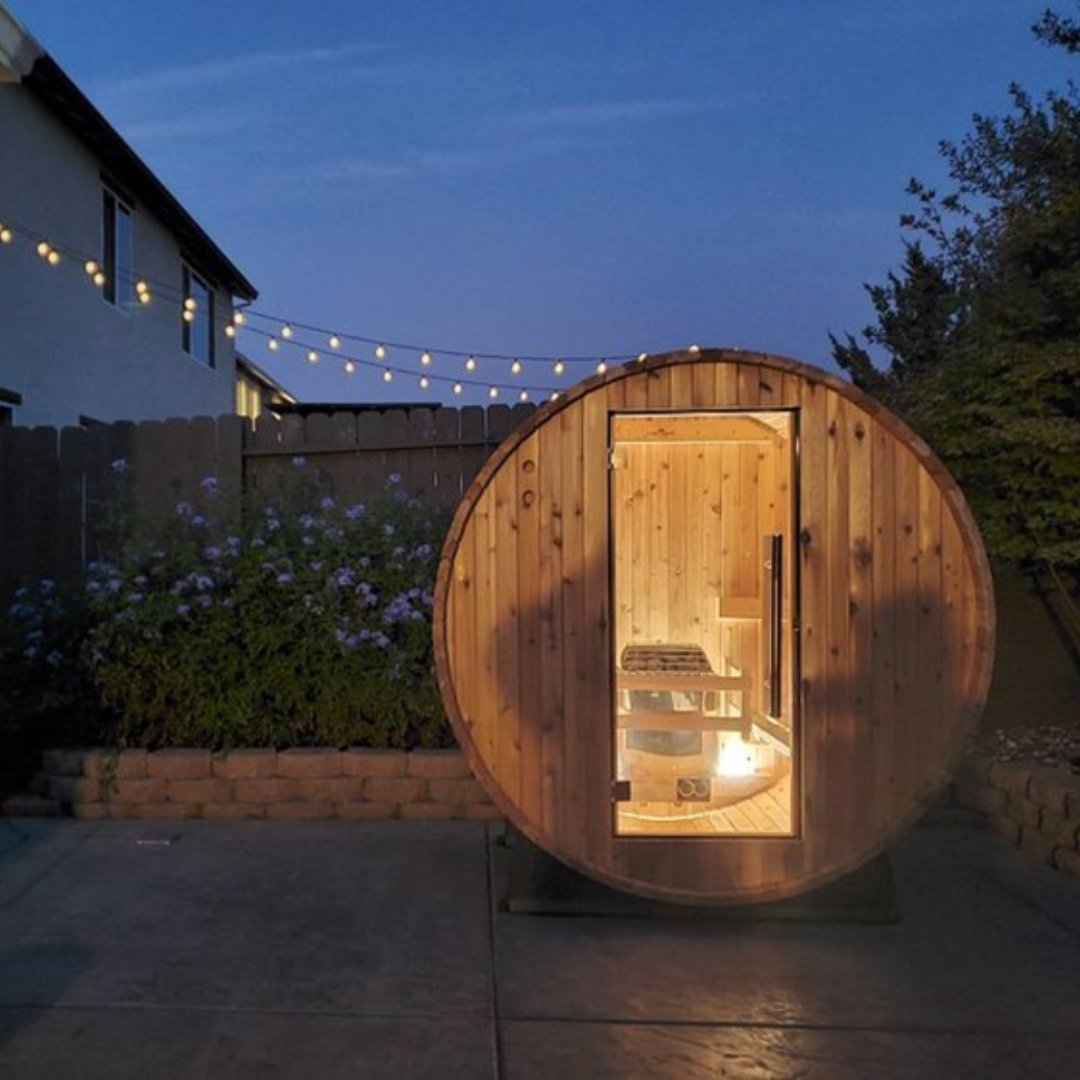 Stepping into a world of pure relaxation 🌙
#barrelsauna #almostheavensaunas #ahsaunas #indoorsauna #saunalife #sauna #wellness #infraredsauna #cabinsauna