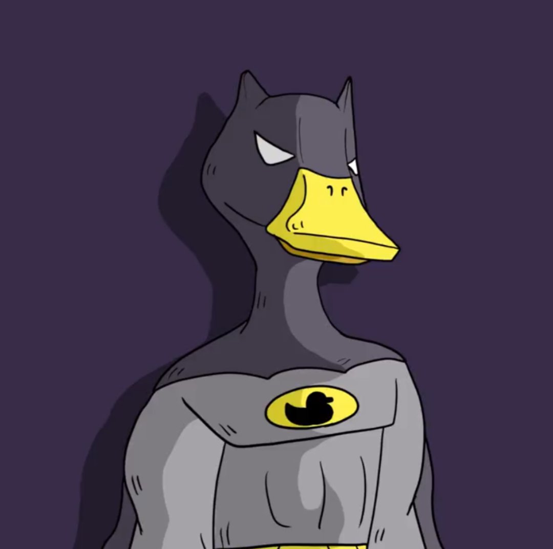 xDigitalDon17's tweet photo. Two of my favorite #nfts. Check out this dope 1/1 artwork by @MattisWithdrawn's! @DUCKERSNFT and @BaddiesNFTs.
#BatDuck #TuesdayAdam's. #Thepond https://t.co/NJkjawK1vc