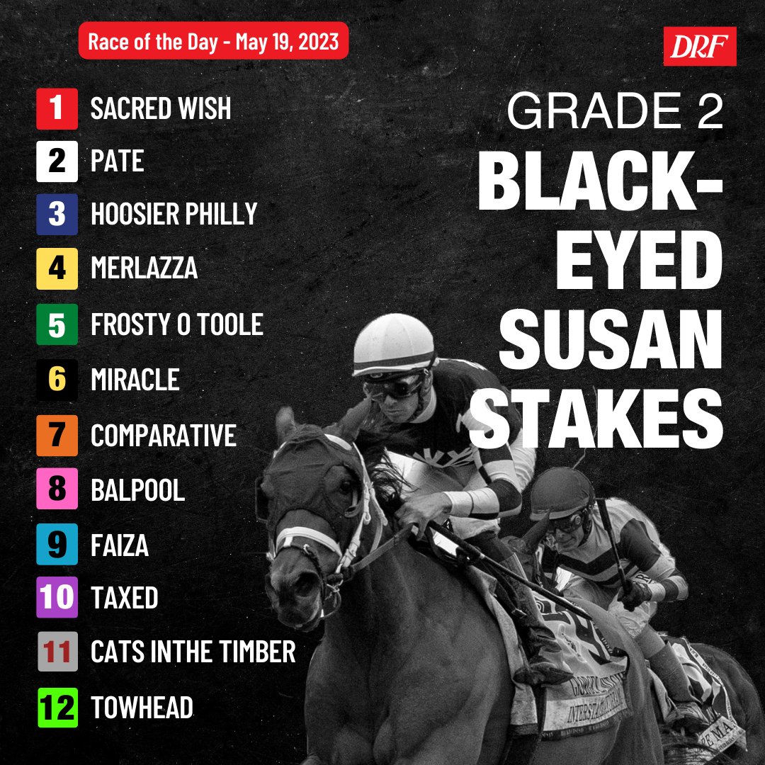 Daily Racing Form on Twitter "The field for the 2023 BlackEyed Susan Stakes is here 🤩 DRF 