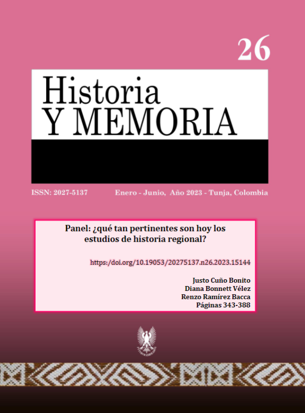 HistoriaYMEMORI's tweet photo. Los invitamos a leer el texto: "Panel: ¿qué tan pertinentes son hoy los estudios de historia regional?" de los autores Justo Cuño Bonito, Diana Bonnett Vélez y Renzo Ramírez Bacca
https://t.co/nuOTeKHZlZ
#HistoriayMemoria #historia #InvestigaciónHistórica #scopusjournal https://t.co/KSMUX8Oufg