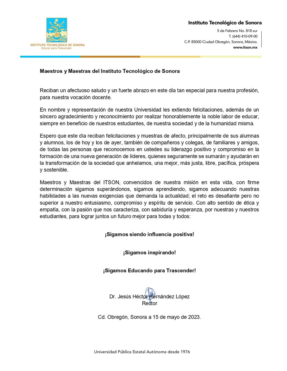 ITSON Universidad tweet media