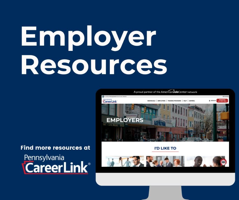PALaborIndustry's tweet photo. Hey, PA businesses! PA CareerLink® serves workers AND employers. It's a one-stop shop with job training and recruitment resources for workers and employers alike.

→ Job Posting Assistance
→ Mass Recruitment
→ Training Programs
→ Workforce Development Funding

Request Direct Assistance here: https://t.co/ICIq6xG0cr