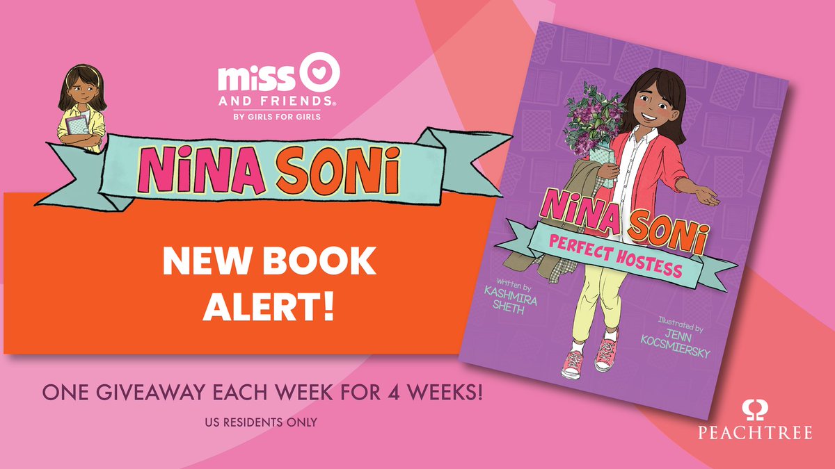 Enter to win the newest book from the Nina Soni Collection only on <a href="/missoandfriends/">Miss O and Friends</a> Nina Soni, the Perfect Hostess!  Click here to enter: missoandfriends.com/enter-here-to-… <a href="/PeachtreePub/">Peachtree Publishing Company</a> #bookgiveaway bit.ly/45eJCBN