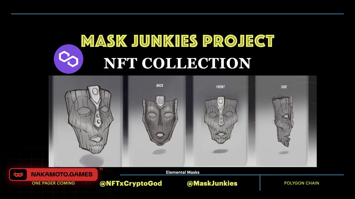 MaskJunkies's tweet photo. Are you ready for the #MaskJunkies Roadmap !??
Let's spread the word! I want to bring #manga, #anime and #gaming to #web3
The Mask Junkies Arcade Game will be on @NakamotoGames platform. $naka $gala $axs $upo
Support a real project with real #Utility ! For Holders By Holders https://t.co/5oBWe4wzz4
