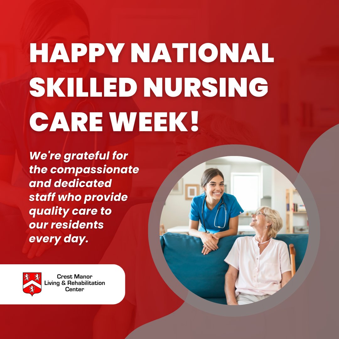 Providing quality nursing care to the elderly and disabled is what we aim to accomplish each day. This special week reminds us of the impact we make, and we couldn't feel more humbled and proud!

#SkilledNursingCareWeek #NSNCW