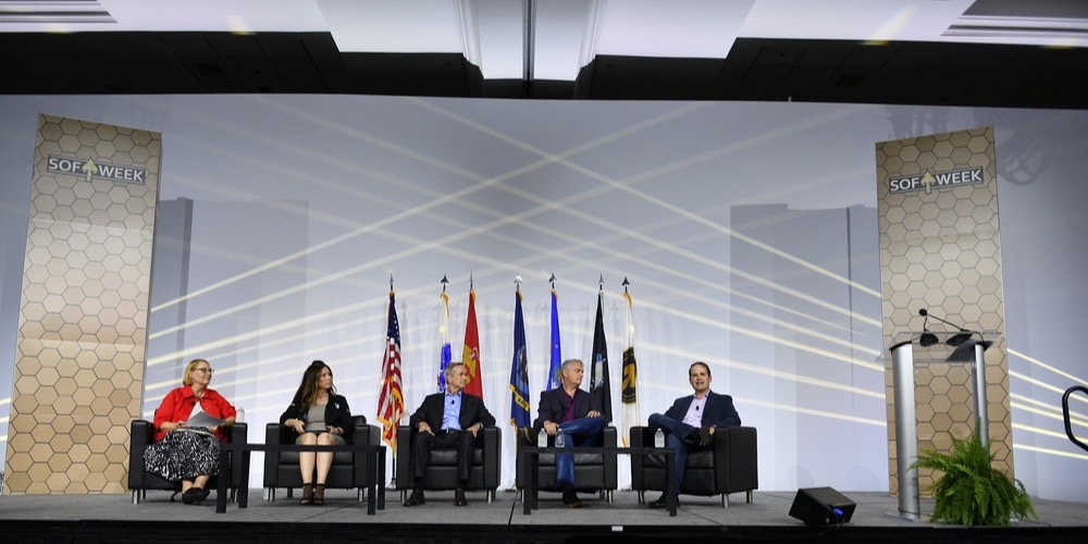 SOFWERX's tweet image. SOFWERX Director Leslie Babich & members of Global Special Operations Forces & U.S. Special Operations Command conducted a panel on Transformative Emerging Technologies during #SOFWEEK23
#mission #research #stem #tech #event #Tampa #partner #skill #panel #industry #innovation