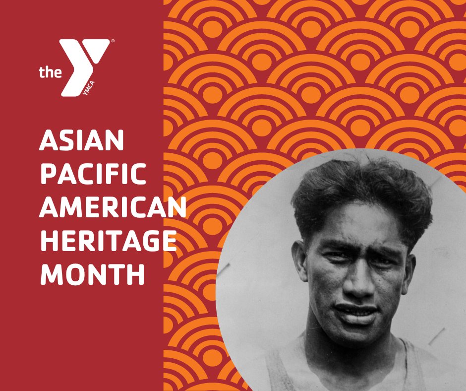 Duke Kahanamoku was a gold medal Olympic swimmer who trained at the Central Y, setting world records for the 400 and 500 relay races in 1916. He popularized the sport of surfing in the United States, which previously had only been known in Hawaii. #APAHeritageMonth
