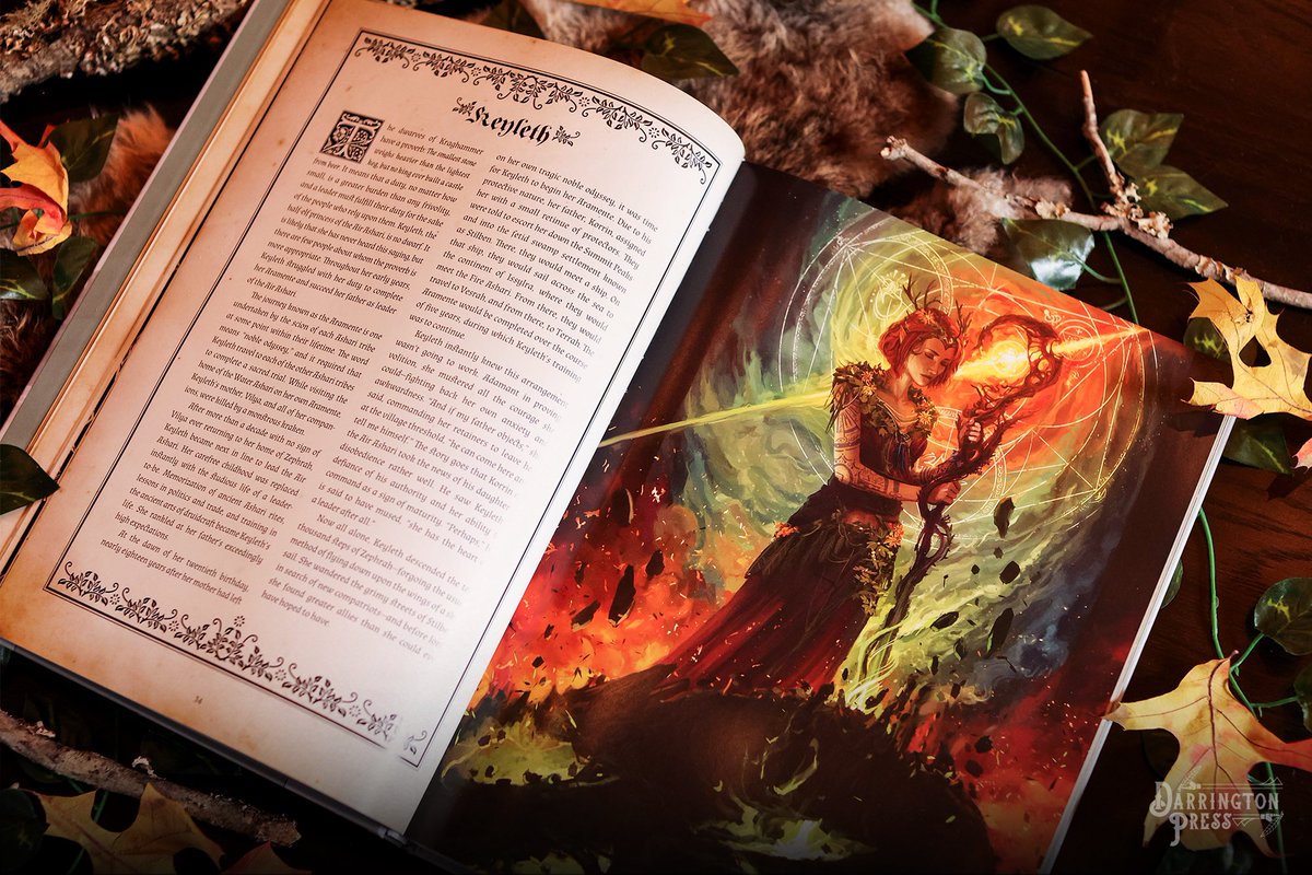 DarringtonPress's tweet photo. The Chronicles of Exandria Vol I: The Tale of Vox Machina is out now!

With over 250 pages of stunning art by talented Critter artists from around the world, this gorgeous coffee table book lets you relive the first half of the Vox Machina campaign. 🎨🖌

https://t.co/vdRAsri70L https://t.co/pDZ9ZcIxIp