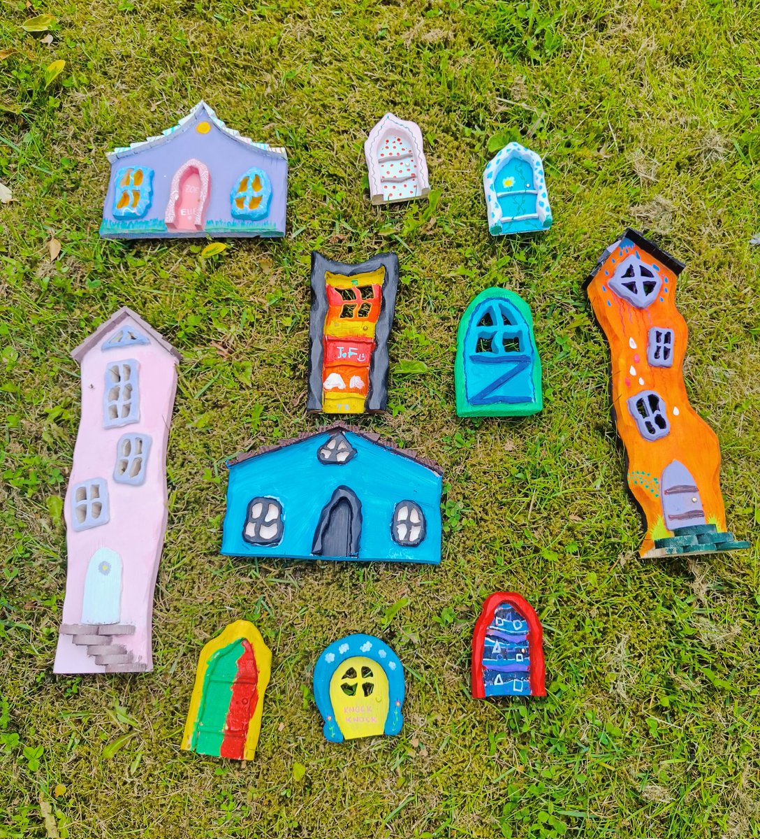 Thanks to the boys and girls from 5th and 6th class in Rush National School for painting our latest installment of Fairy Houses and Doors which will be installed soon in the existing St. Catherine's Woods Fairy Trail. Thanks also to Frank for making them.