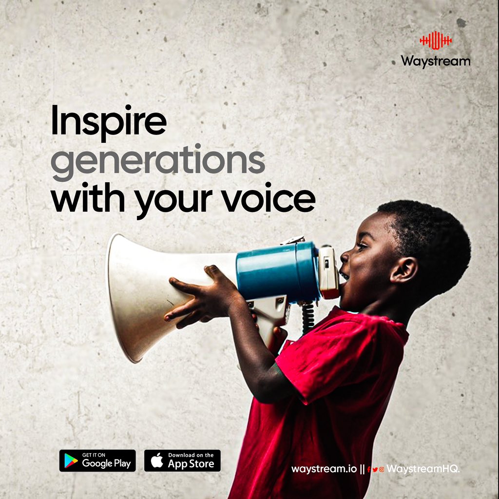 Say what others can't, do what others won't.

Spark a keen interest with your audio content and do it the Waystream way.

Start talking today on Waystream 🗣️

#StartTalking
#MondayMotivaton 
#Waystream